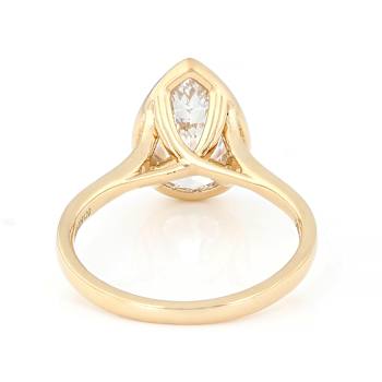 3ct Pear Lab-Grown Diamond Solitaire Ring In 14K Gold