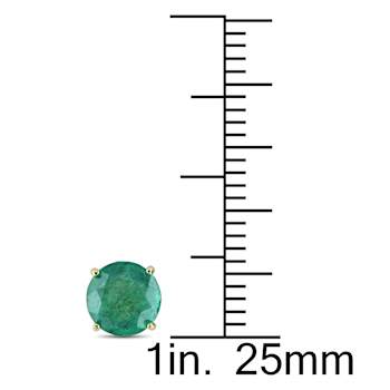 Emerald 10K Yellow Gold Earrings 1.6ctw