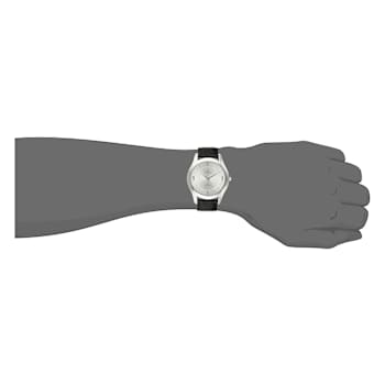 Croton Men's 41mm Stainless Steel Leather Band Watch