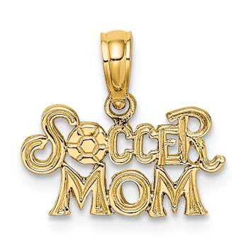 10K Yellow Gold Soccer Mom Charm