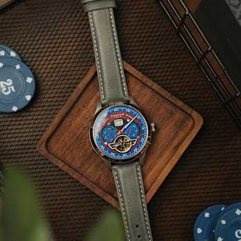 Thomas Earnshaw Baron Grand Date Calendar Open Heart Automatic