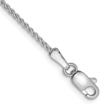 Rhodium Over 14k White Gold Polished Spiga Link Bracelet