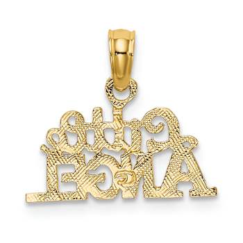 10K Yellow Gold Little ANGEL Charm