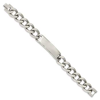 Stainless Steel Polished 8.75 Inch ID Bracelet