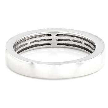 Lab-Grown Diamond Band Ring In Sterling Silver 0.33ctw
