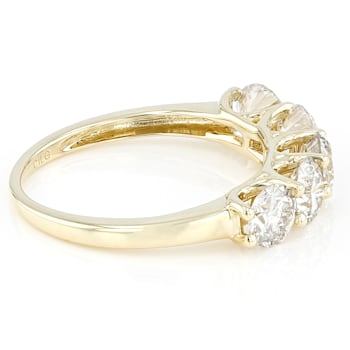 Lab-Grown Diamond Five-Stone Band Ring In 14K Gold 2.00ctw