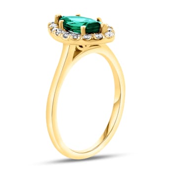 1.37ctw Ruby and Diamond Ring in 14k Yellow Gold