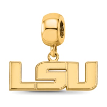 14K Yellow Gold Over Sterling Silver LogoArt Louisiana State University
Small Dangle Bead