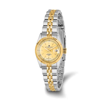 Ladies Charles Hubert IP-plated 2-tone Gold-tone Dial 26mm Watch