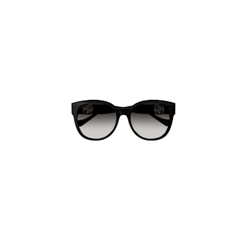 Gucci Round Sunglasses Black/Gray Gradient 56mm