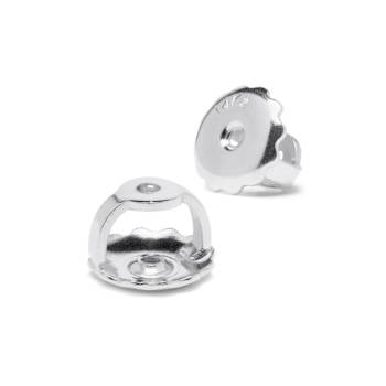 White Cubic Zirconia 14k White Gold Studs With Velvet Gift Box 2ctw