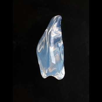 Colorless "Water" Opal 33x20mm Free-Form Carving 35.91ct