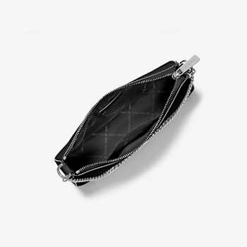 Michael Kors Jet Set Medium Black Saffiano Leather Crossbody Bag