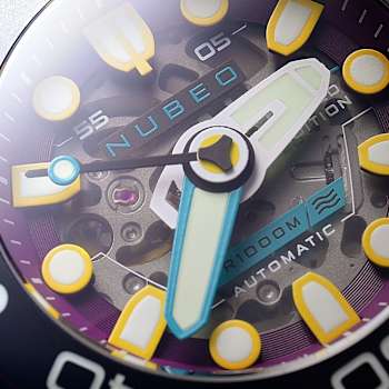 Nubeo Ventana Skeleton Automatic Purple Dial Purple Stainless Steel Band
Limited Edition Watch