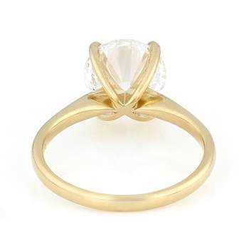 Lab-Grown Diamond Solitaire Ring In 14K Gold 3.00ct