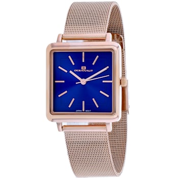 Oceanaut Women's Traditional Blue Dial, Rose Stainless Steel Watch