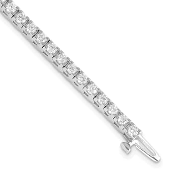 14K White Gold Lab Grown Diamond VS/SI GH, Tennis Bracelet