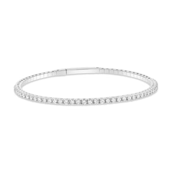 1.50ctw Diamond Flexible Bracelet in 14k White Gold