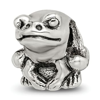 Sterling Silver Frog Bead