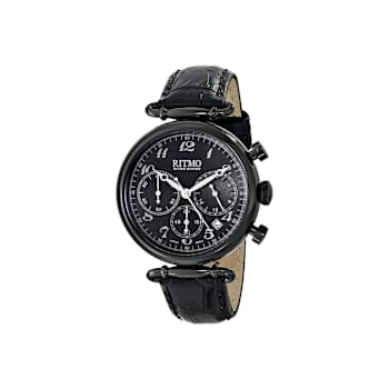 RITMO MUNDO Corinthian Stainless Steel Black Quartz Watch
