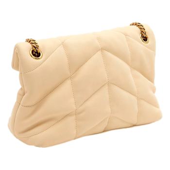 Saint Laurent Lou Puffer Shoulder Bag in Quilted Leather