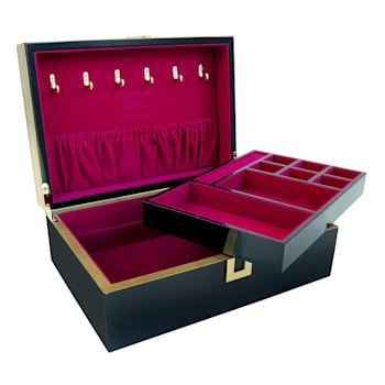 Mele and Co Maidson Burke London Lacquer Jewelry Box