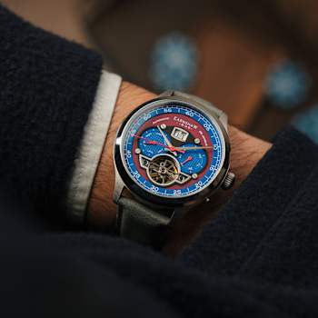 Thomas Earnshaw Baron Grand Date Calendar Open Heart Automatic