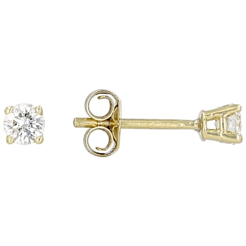 Timeless Lab-Grown Diamond Solitaire Stud Earrings In 10K Gold