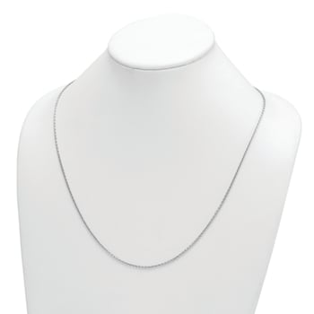 Rhodium Over Sterling Silver 1.8mm Cable 30 Inch Chain