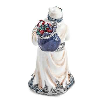 ST. NICHOLAS SINTERKLAAS White Santa Trinket Box