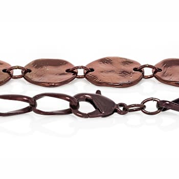 Chocolate Brown Disc Endless Strand Necklace