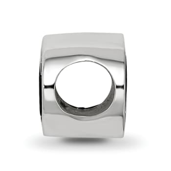 Sterling Silver LogoArt 15.25mm Alpha Chi Omega Oval Letters Bead