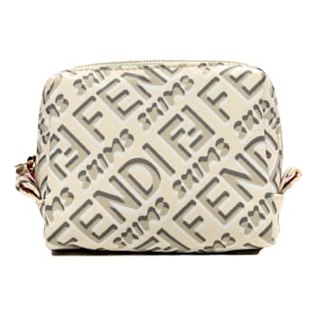 Fendi x Skims Nylon Avorio Small Beauty Pouch