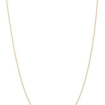 14k Yellow Gold 0.8mm Solid Diamond-cut Parisian Wheat 22 Inch Chain