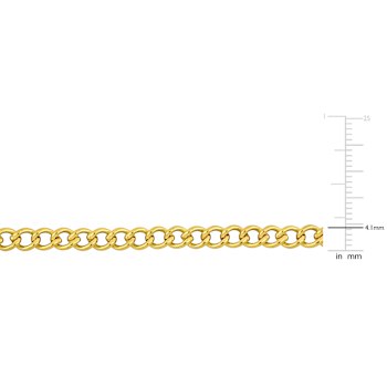 14K Yellow Gold 4.1mm Curb Link Bracelet