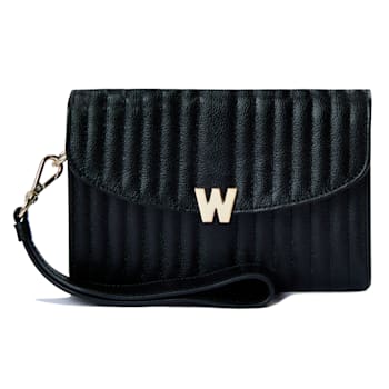 Mimi Black Crossbody Bag with Wristlet
