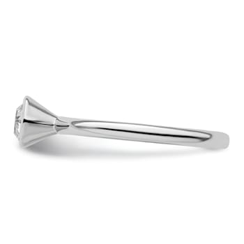 Sterling Silver Stackable Expressions High 5mm White Crystal Ring