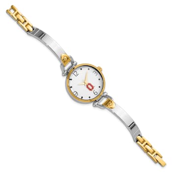 LogoArt Ohio State University Elegant Ladies Two-tone Watch