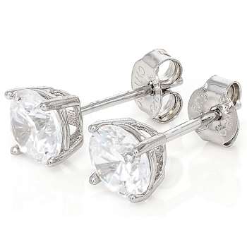 CZ Bracelet And Stud Earring Gift Set In Sterling Silver