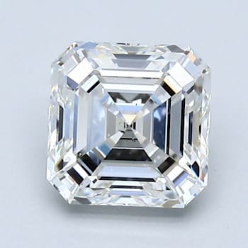 1.5ct White Square Octagonal Mined Diamond G Color, VS2, GIA Certified