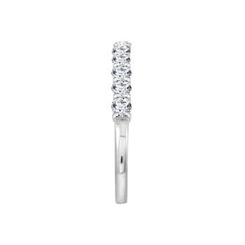 White Cubic Zirconia Platinum Over Sterling Silver Ring 0.90ctw