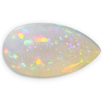 Ethiopian Opal 26.48x14.49mm Pear Shape Cabochon 15.32ct