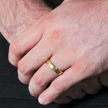 Robert Alton Men's Beveled Edge 6mm Band Ring In Tungsten