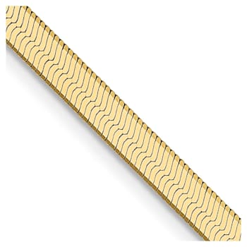 14k Yellow Gold 3.0mm Silky Herringbone Chain