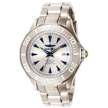 Invicta Signature 47mm White Dial Stainless Steel Band Automatic Watch
