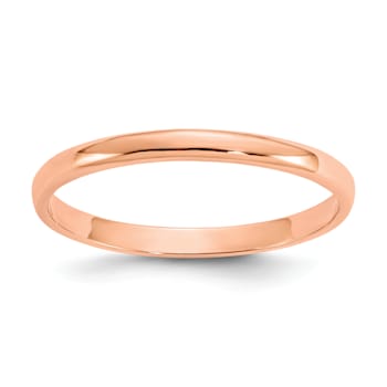 14K Rose Gold Polished Ring