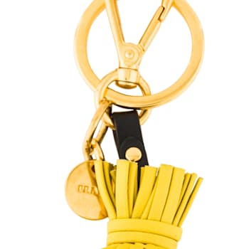Prada Trick Pelle Felce Green Dress Jasmine Doll Keyring Key Charm