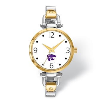 LogoArt Kansas State University Elegant Ladies Two-tone Watch