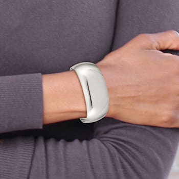 Sterling Silver 28.5mm Cuff Bracelet