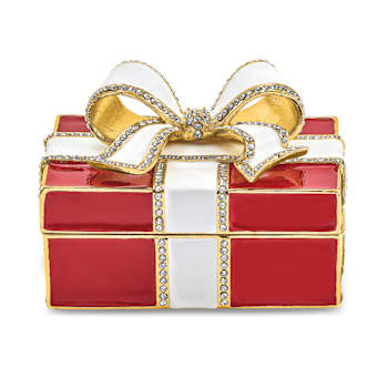 DESIRE Red Gift Box with Ring Pad Trinket Box